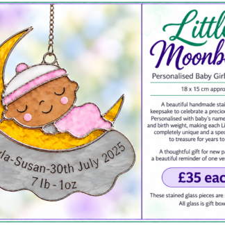 Little Moonbeam  - Personalised Baby Girl Keepsake
