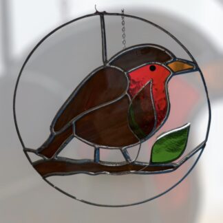 Robin circle Sun-catcher