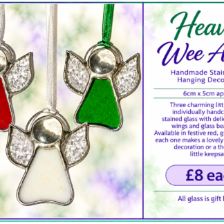 Heavenly Wee Angels  - Handmade Stained Glass Hanging Decorations